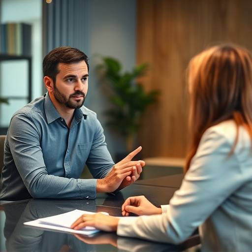 Een trainer geeft feedback tijdens een rollenspel in de gevorderde interviewtraining.